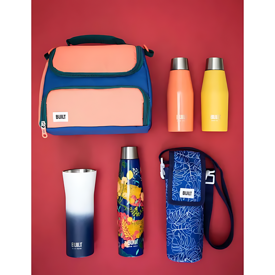 Built neoprene bottle bag with adjustable strap