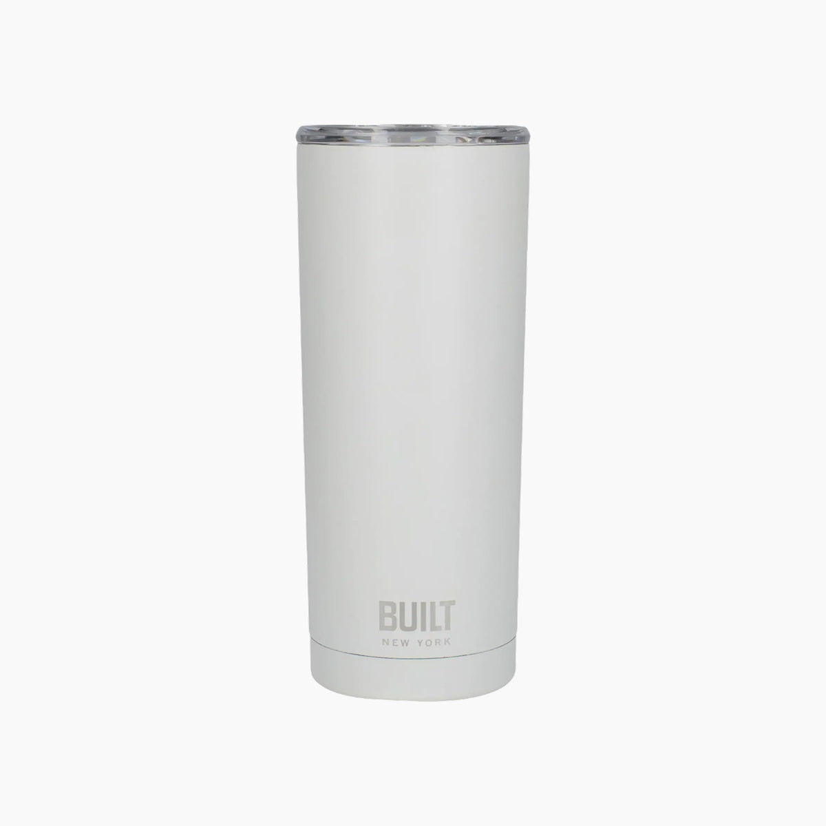 BUILT 590 ml white travel mug with spill-resistant lid
