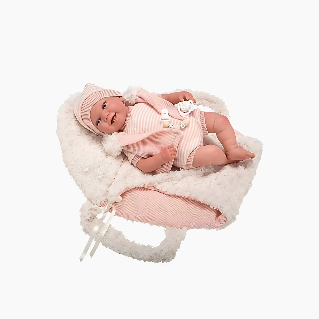 Huggable Memories Reborn Arias Diego with Baby Carrier (45 cm)