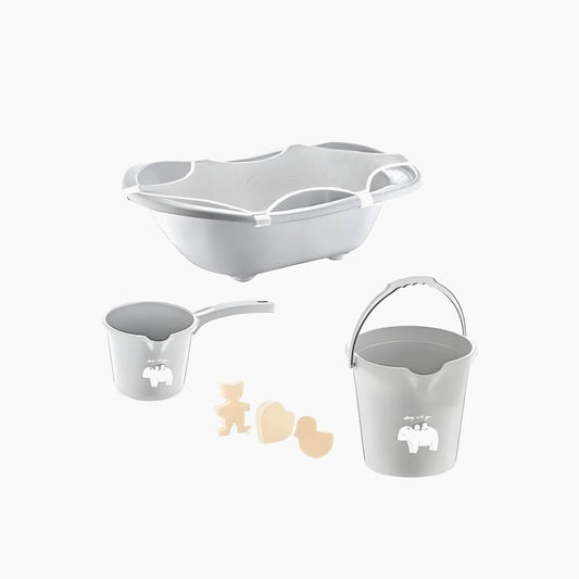 Babyjem Baby Bath Set - 5pcs - Grey
