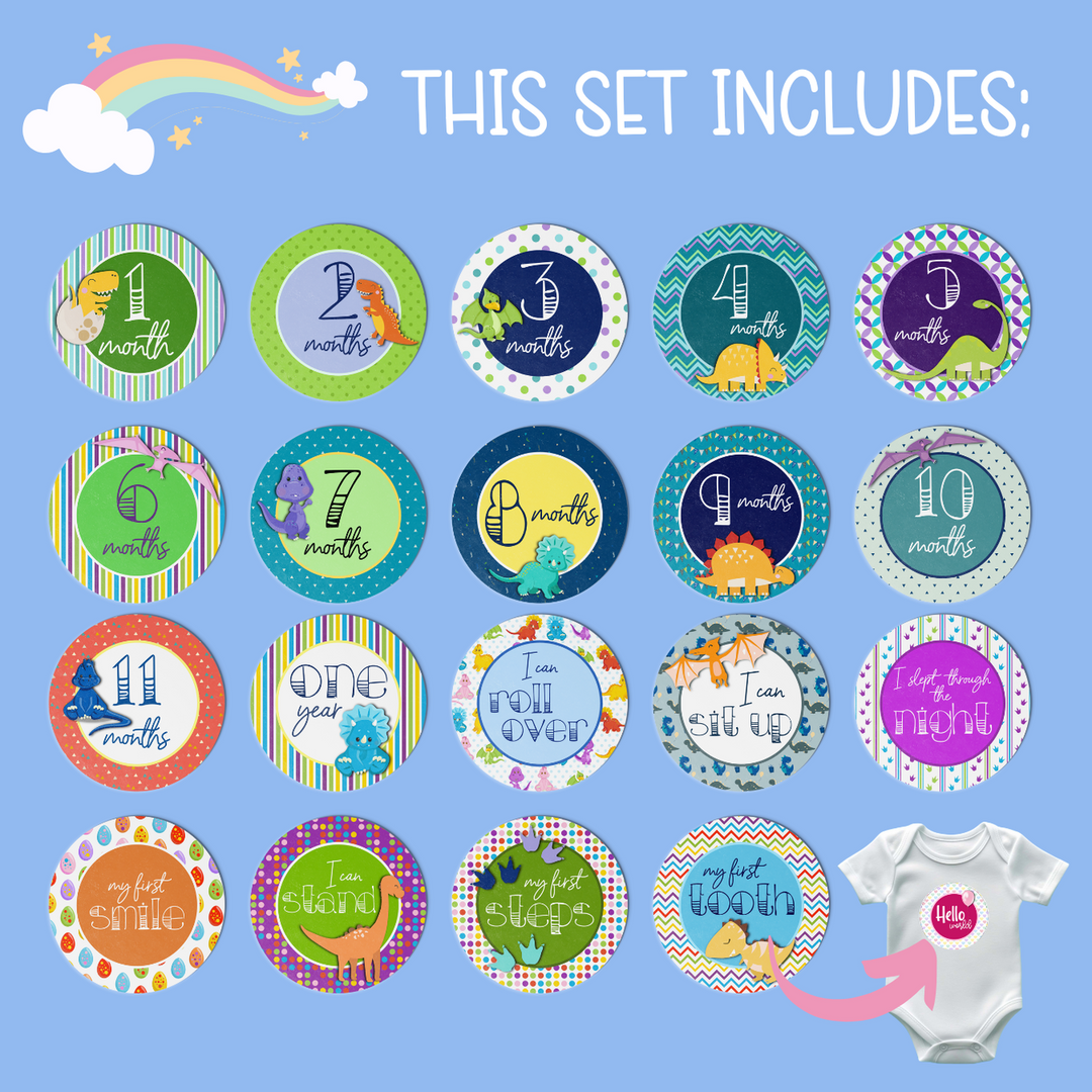 Twinkle &amp; Giraffe Baby Milestone Stickers