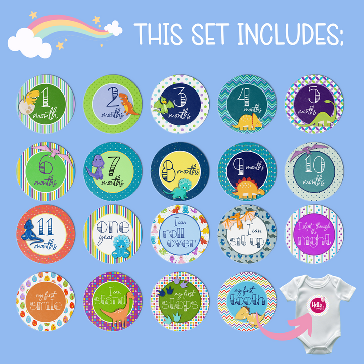 Twinkle &amp; Giraffe Baby Milestone Stickers