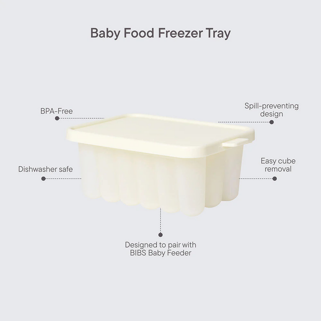 Bibs baby food freezer tray in ivory