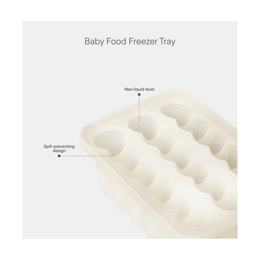 Bibs baby food freezer tray in ivory