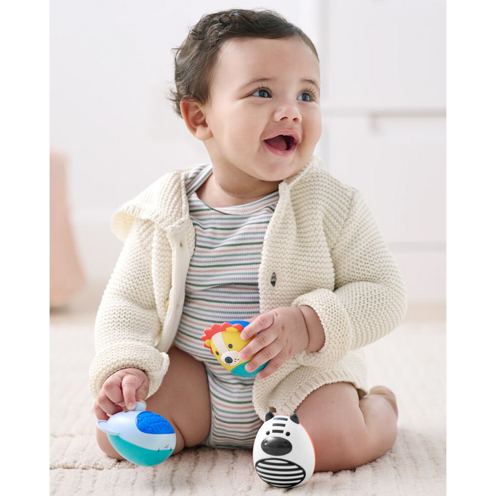 Skip Hop Baby Jungle Beats Baby Egg Shaker Set of 3