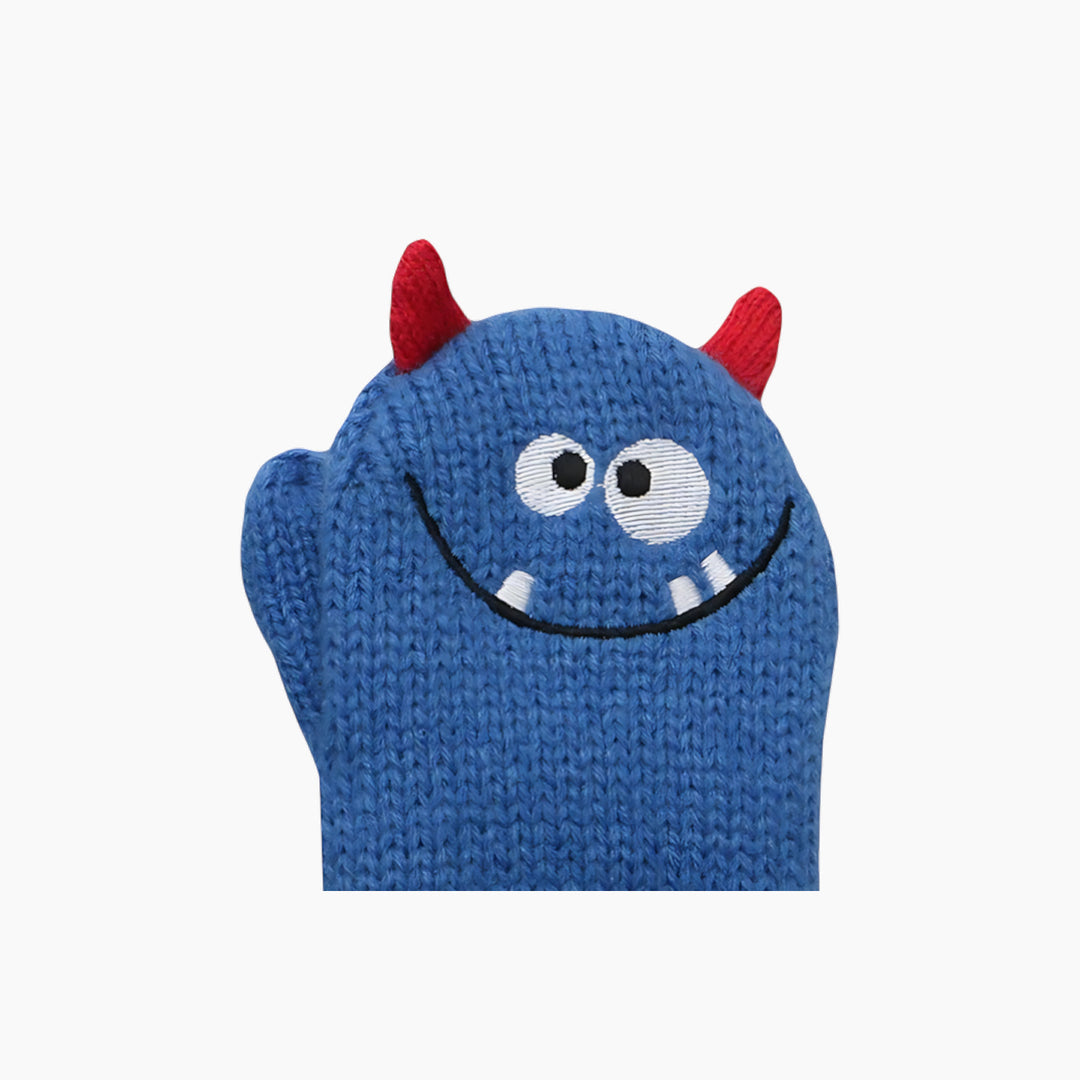 Flap Jack Kids Baby Knitted Mittens Monster