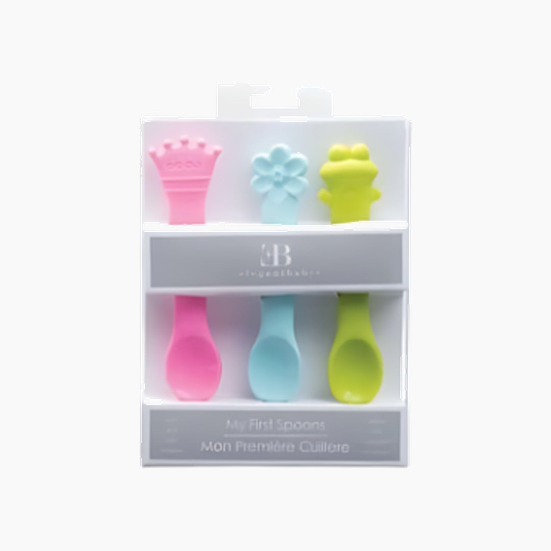 Elegant Baby Baby Silicone Spoon Set Girl