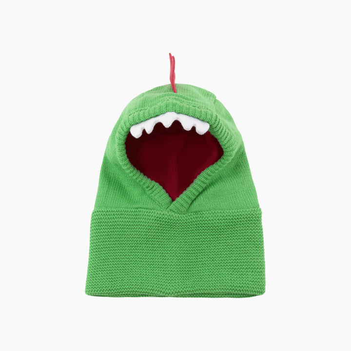 Zoocchini Baby Toddler Knit Balaclava Hat - Devin the Dinosaur (6-12m)