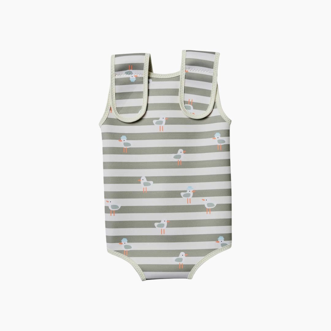 SunnyLife Baby Wetsuit - Sammy the Seagull Green Stripe - HUNA