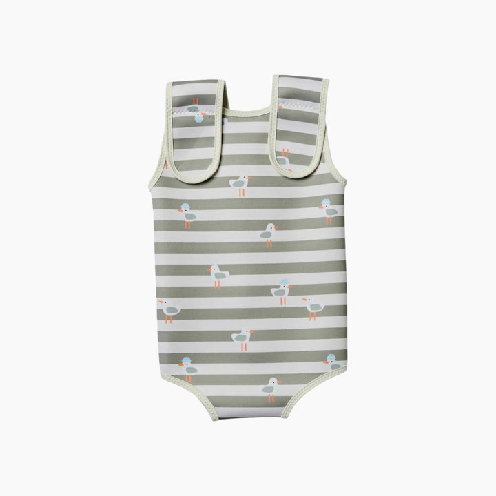 SunnyLife Baby Wetsuit - Sammy the Seagull Green Stripe - HUNA