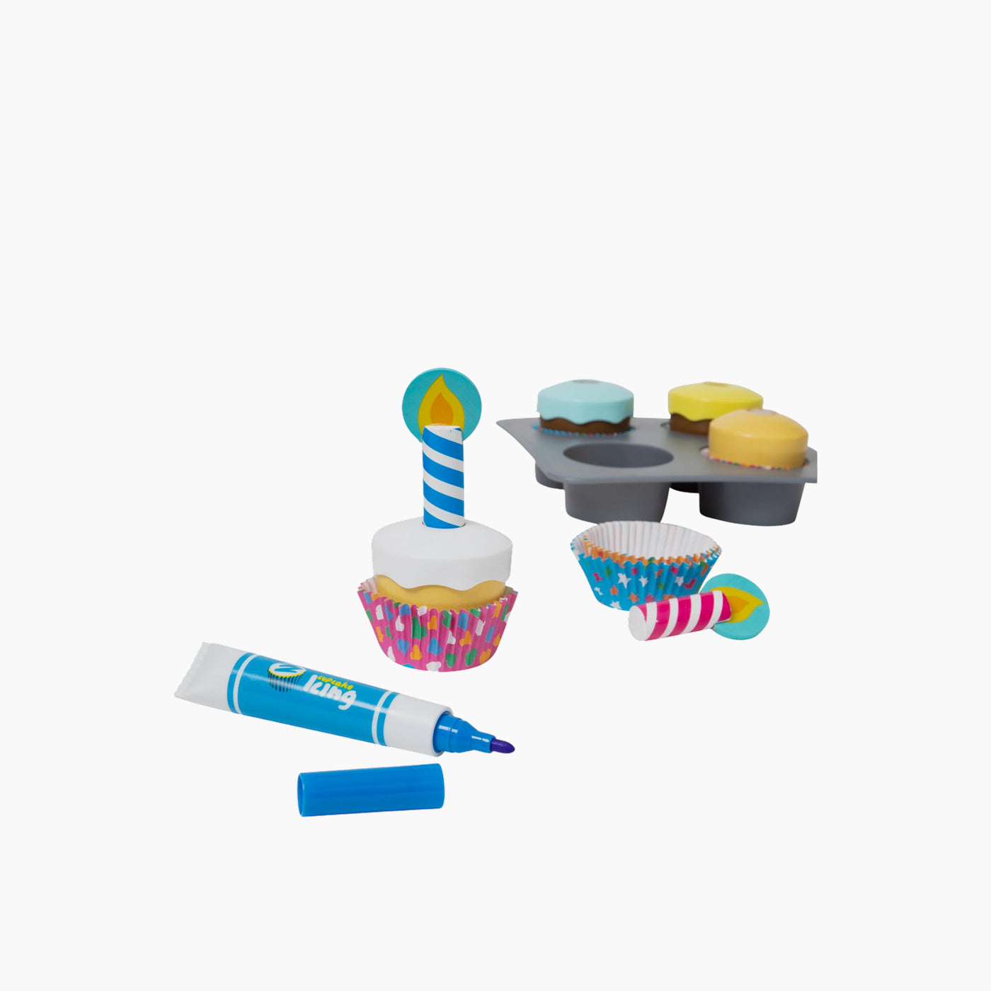 Melissa & Doug Bake & Decorate Cupcake Set Play Food Melissa & Doug Bake & Decorate Cupcake Set Play Food