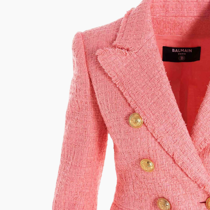 Balmain Tweed Peach Blazer