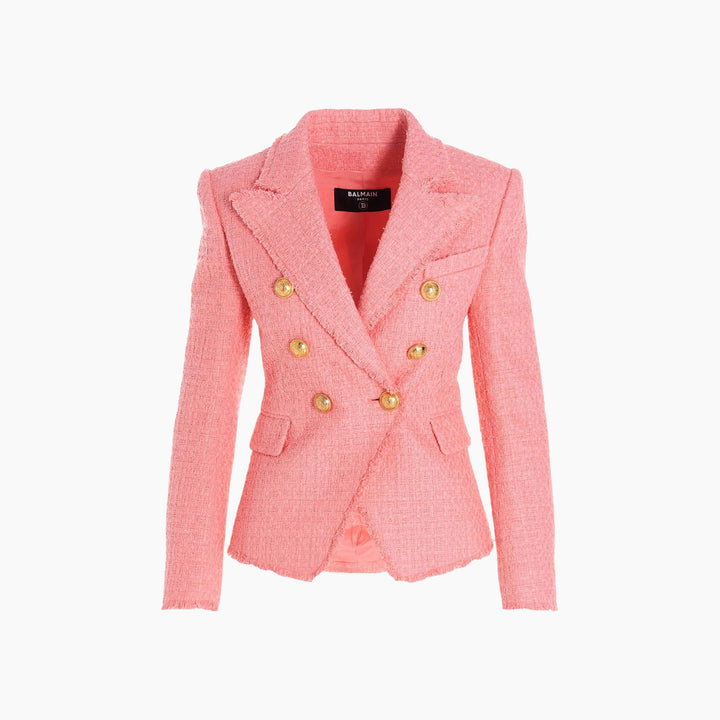 Balmain Tweed Peach Blazer