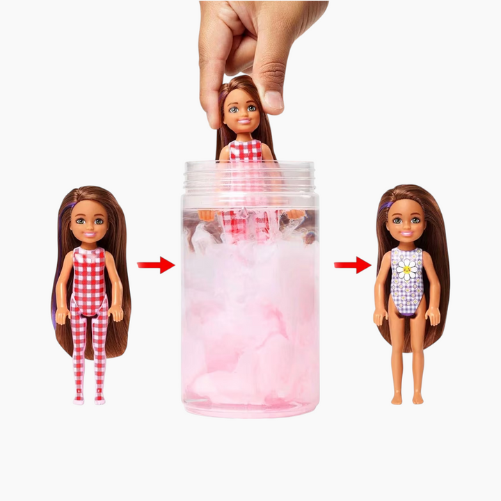 Mattel Barbie Color Reveal doll with surprise fashions and accessories