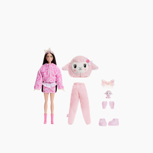 Mattel Barbie®️ Cutie Reveal Care Bears Sweet Bows series Brunete