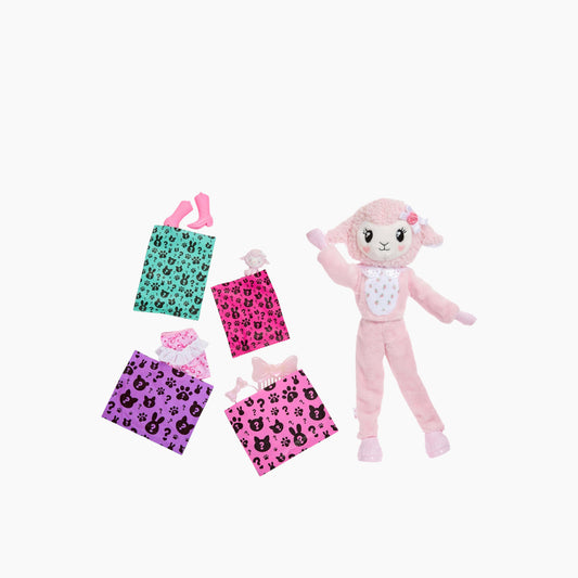 Mattel Barbie®️ Cutie Reveal Care Bears Sweet Bows series Brunete