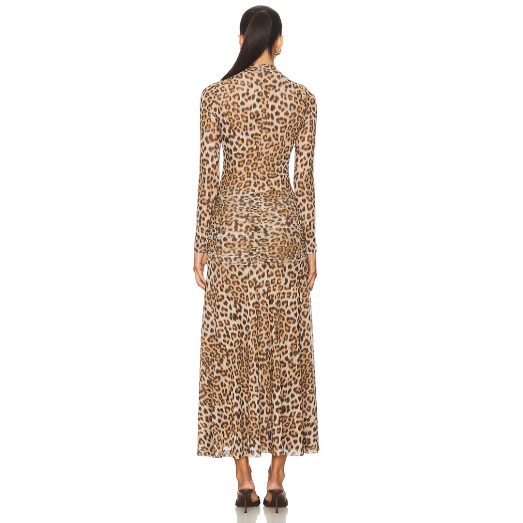Bardot LEA Printed Mesh Midi Dress