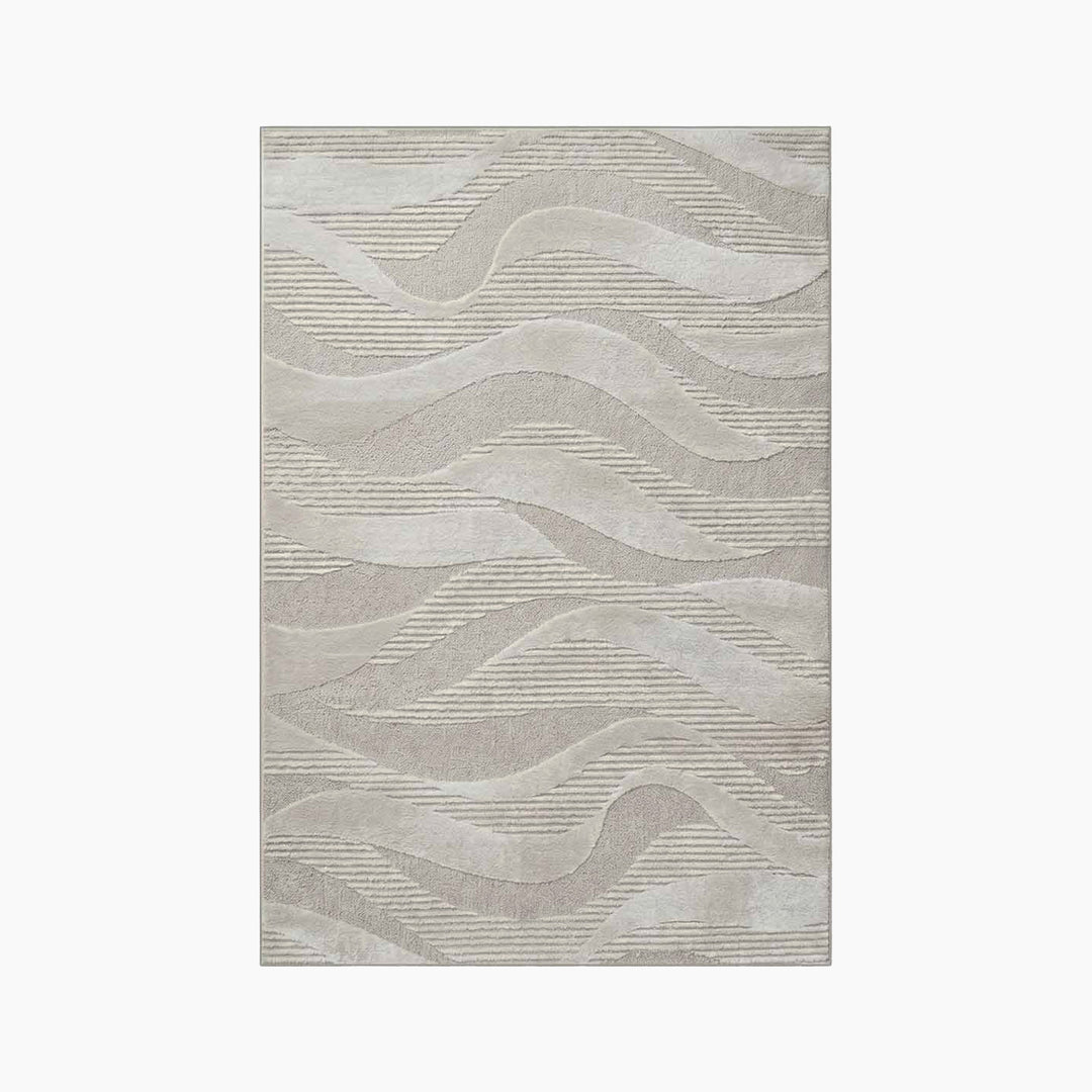Barrera Pebble Beach Natural Rug - HUNA