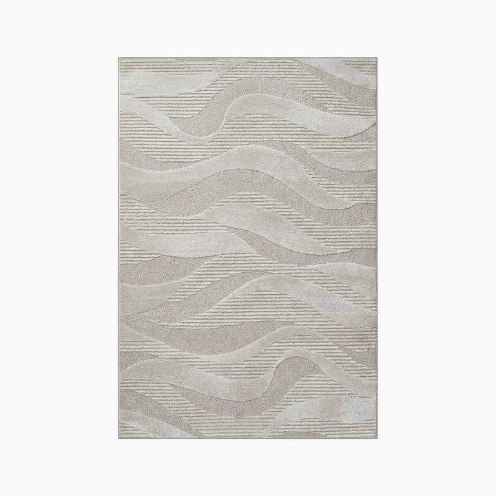Barrera Pebble Beach Natural Rug - HUNA