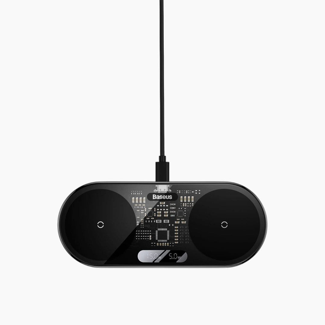 Baseus Digital LED Display 2-in-1 Wireless Charger