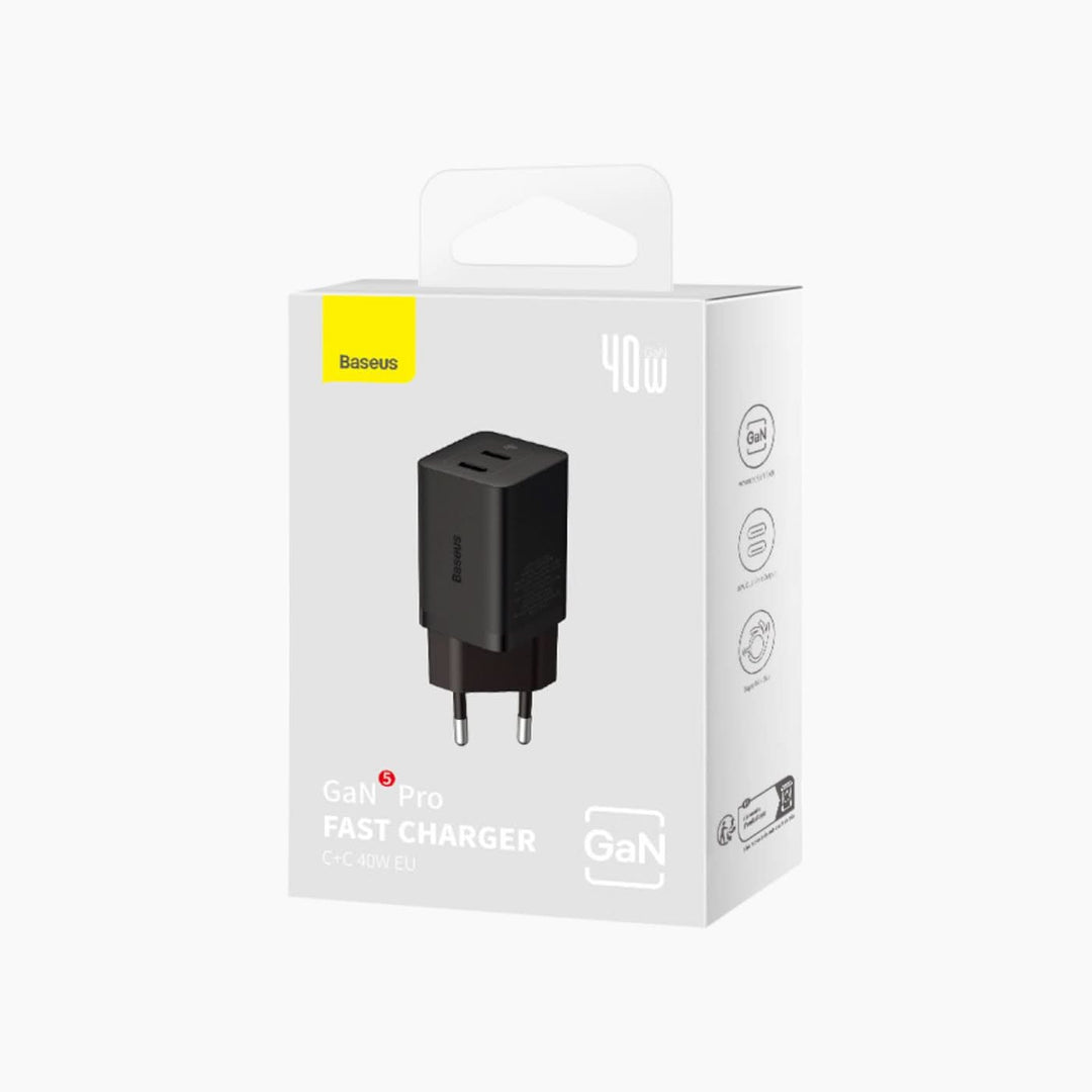Baseus GaN5 Pro Dual USB-C Fast Charger