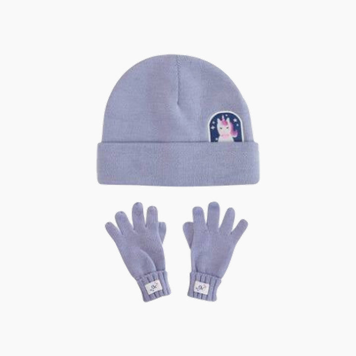 Flap Jack Kids Beanie &amp; Gloves Set - Unicorn