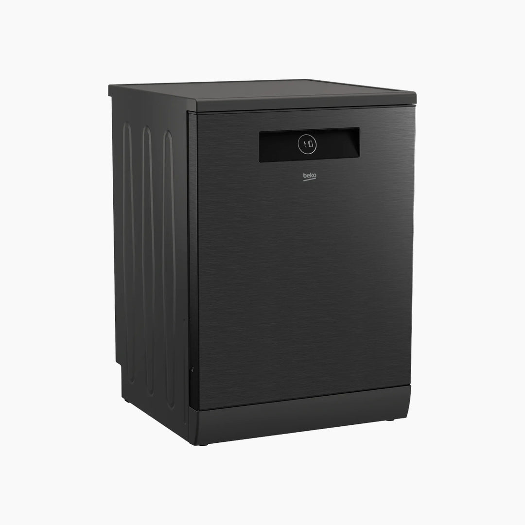 Beko dishwasher in Dark Inox with 8 programs and 15 place settings