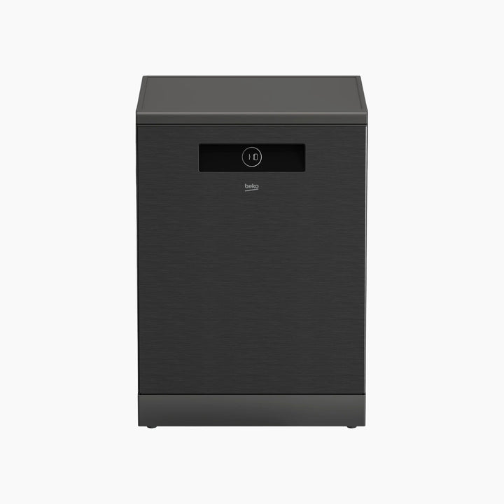 Beko Dark Inox dishwasher with 8 programs and 15 place settings