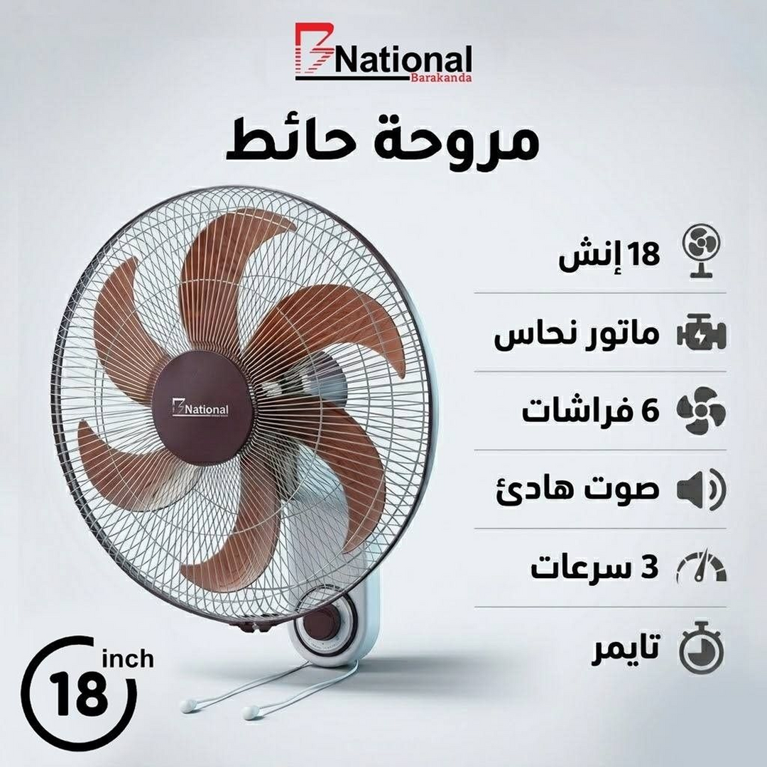 Berkanda 18-inch Wall Fan