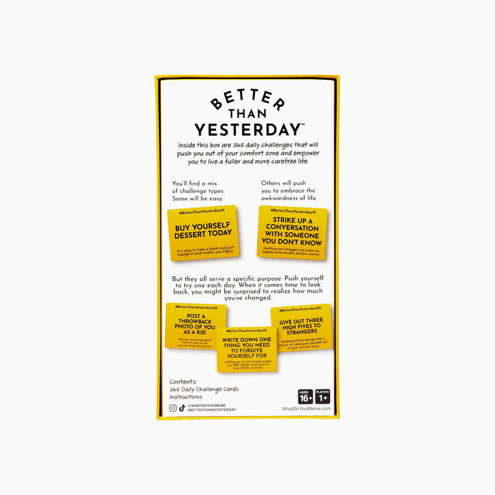 Better Than Yesterday Board Game