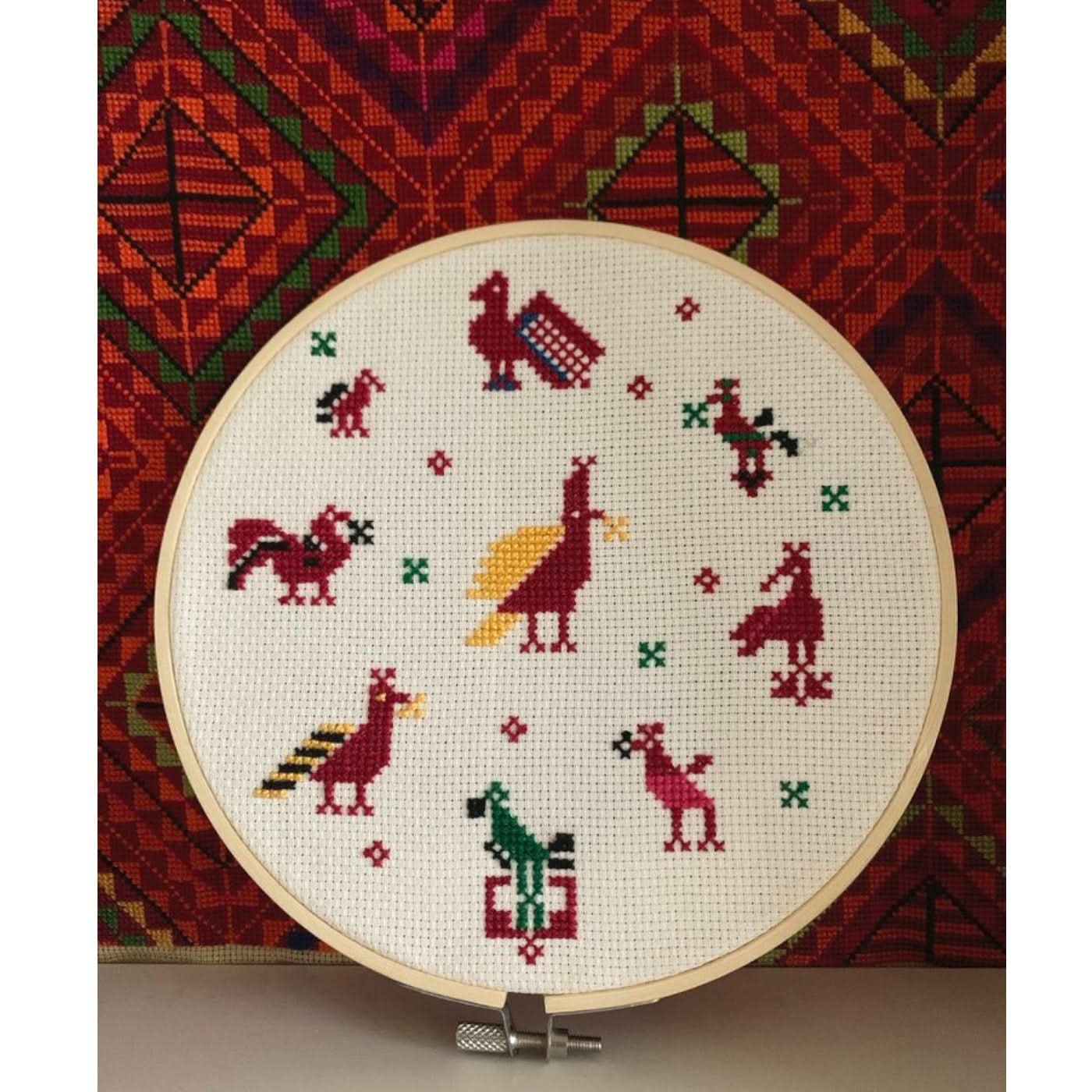 Folkglory Birds of Palestine Embroidery Kit Folkglory Birds of Palestine Embroidery Kit