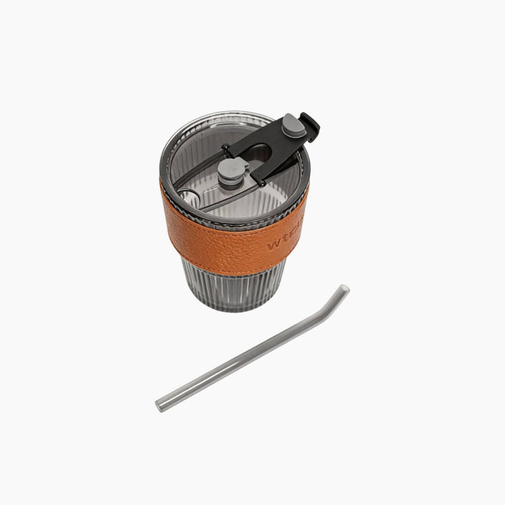 Wtr Boost Black Stylish Heat-resistant Glass Tumbler