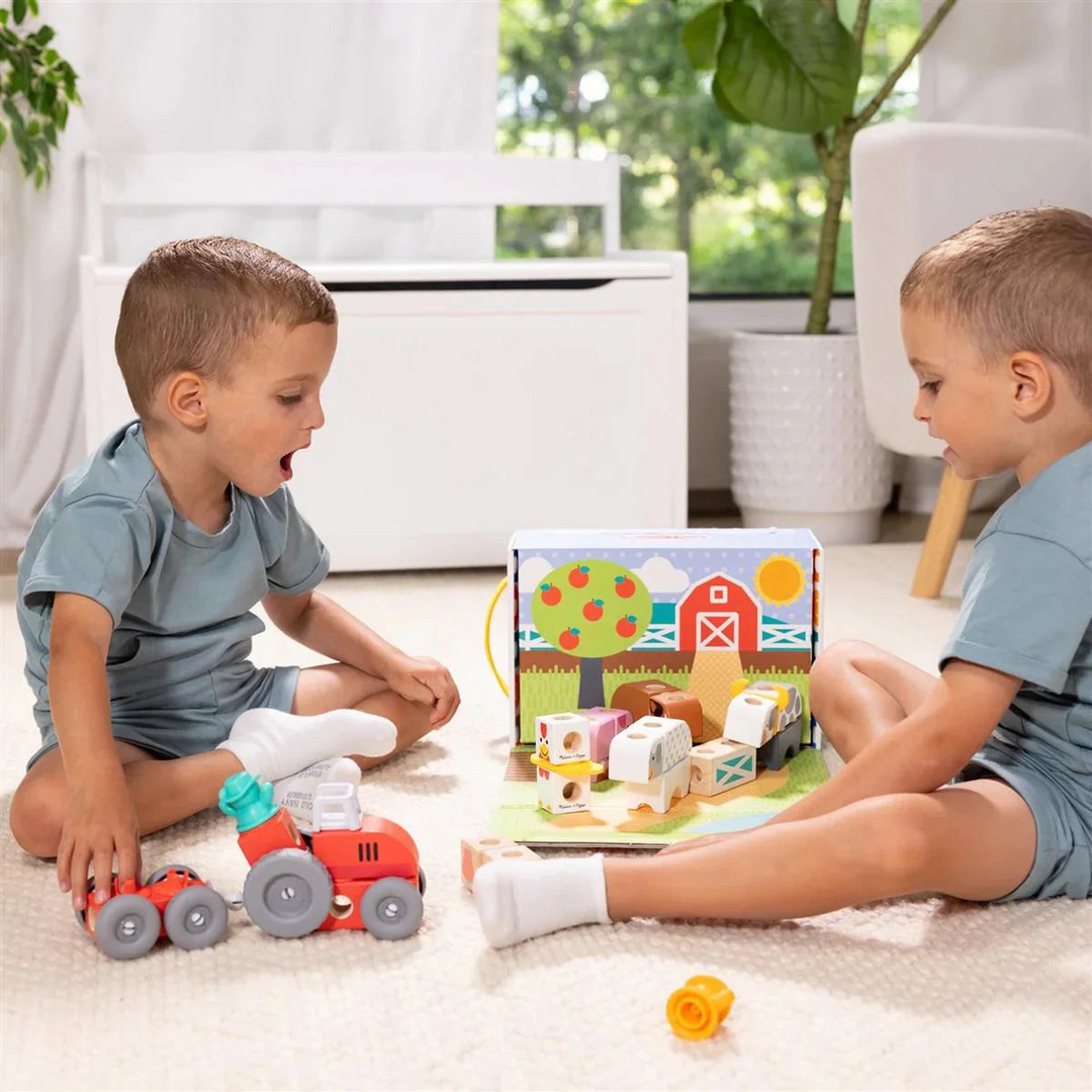 Melissa &amp; Doug Blockables Farm Building Set - 56 pcs