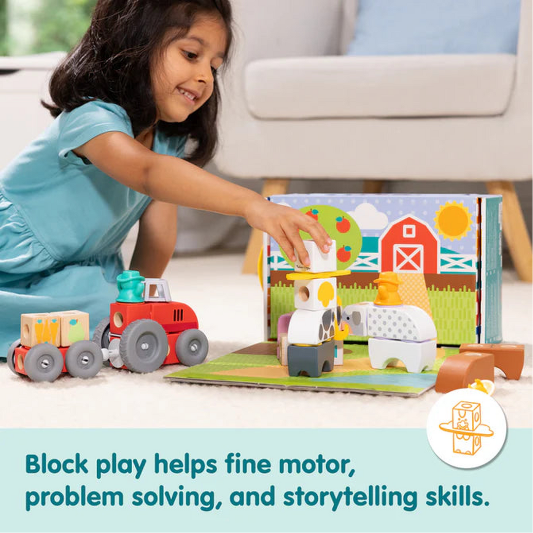 Melissa &amp; Doug Blockables Farm Building Set - 56 pcs