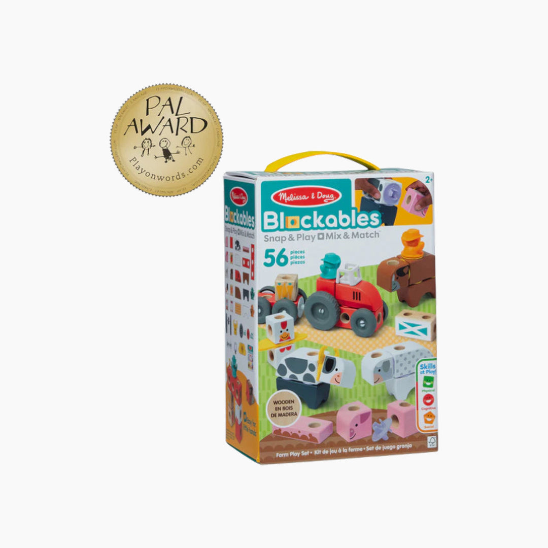 Melissa &amp; Doug Blockables Farm Building Set - 56 pcs