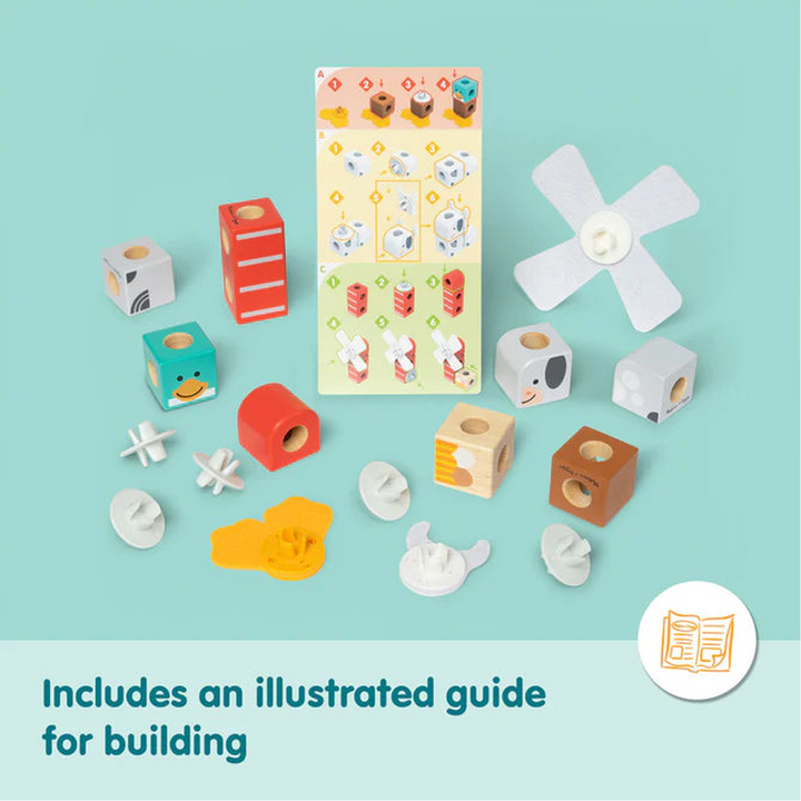Melissa &amp; Doug Blockables Farm Friends Building Set - 16pc