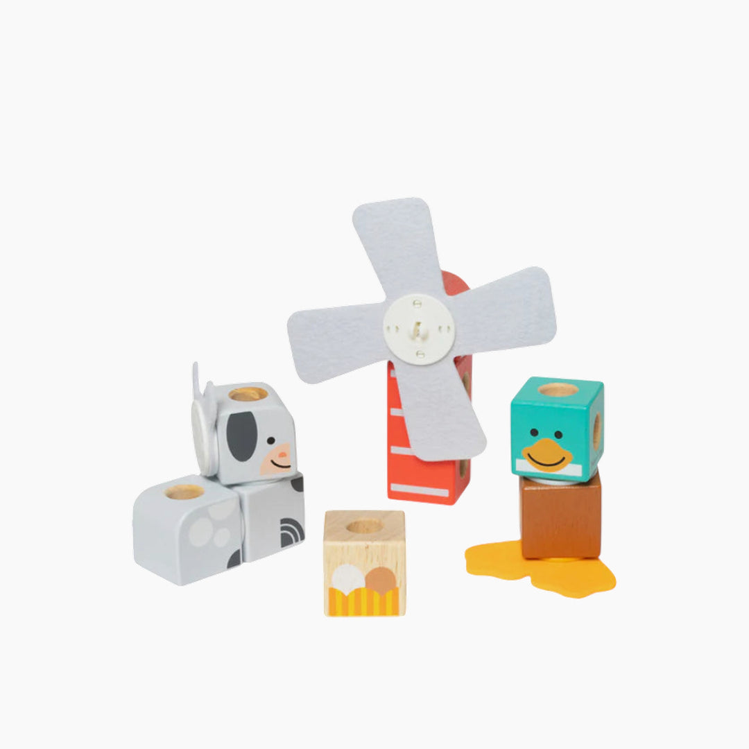 Melissa &amp; Doug Blockables Farm Friends Building Set - 16pc