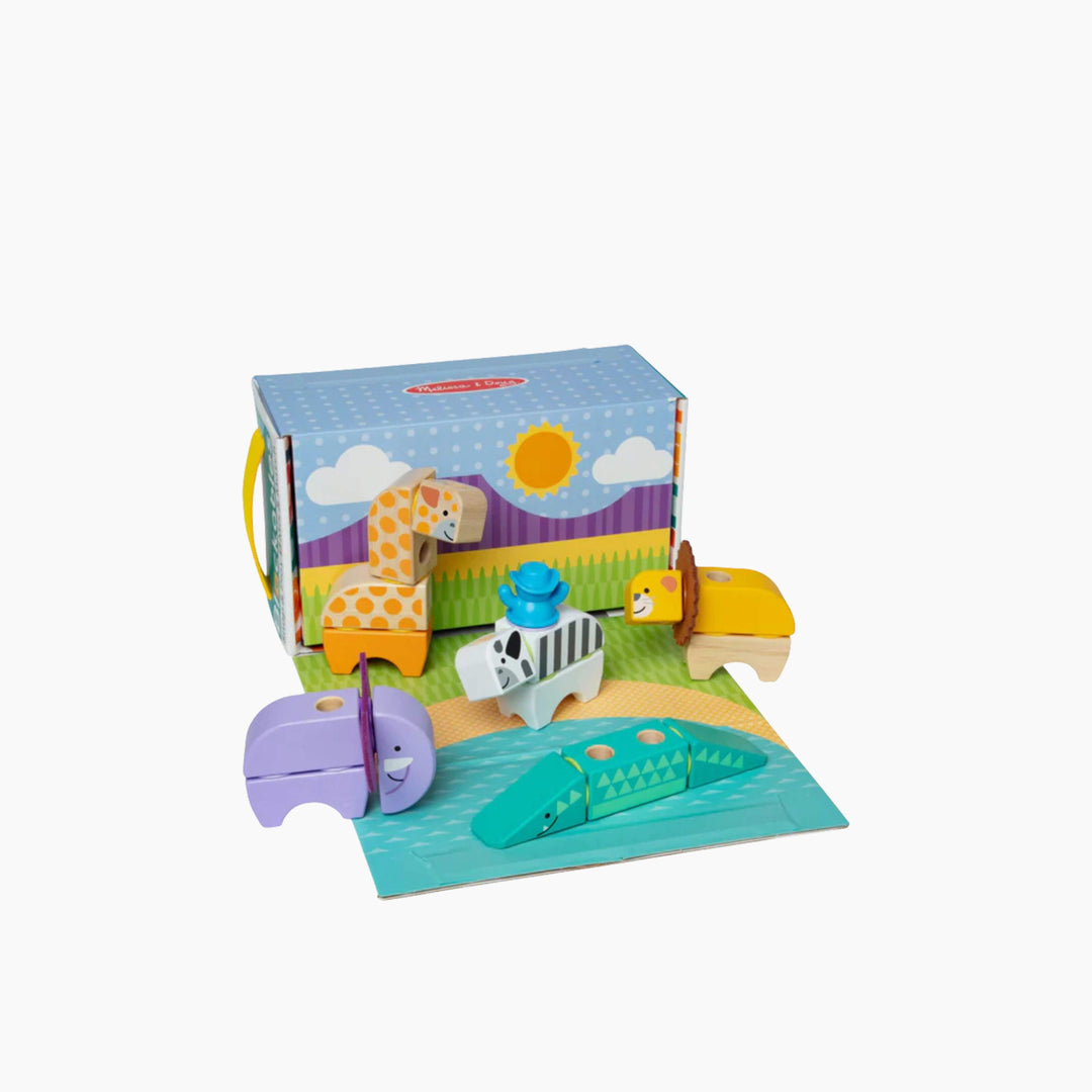 Melissa &amp; Doug Blockables Safari Animals Building Set - 34pc