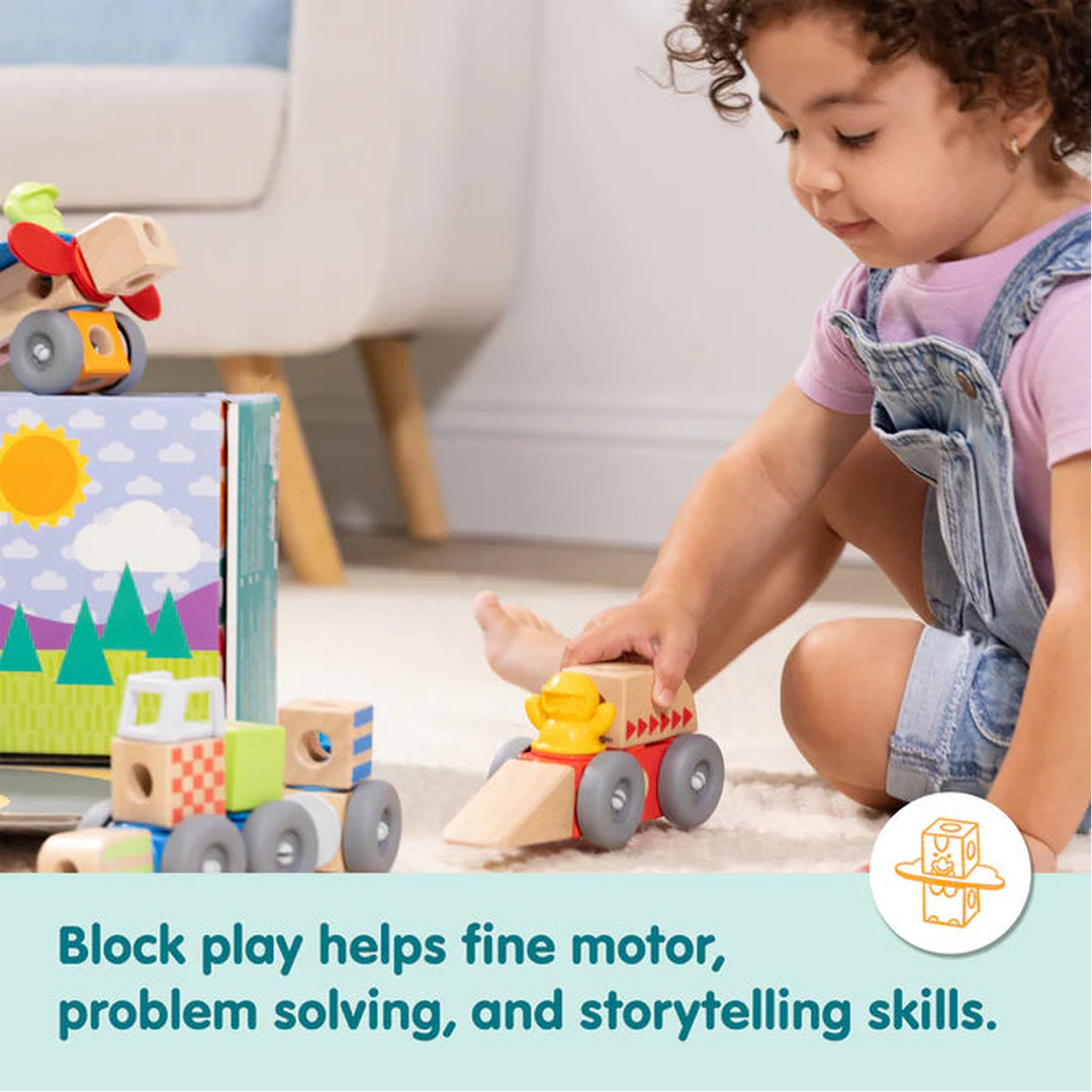 Melissa &amp; Doug Blockables Vehicles Building Set - 54pc