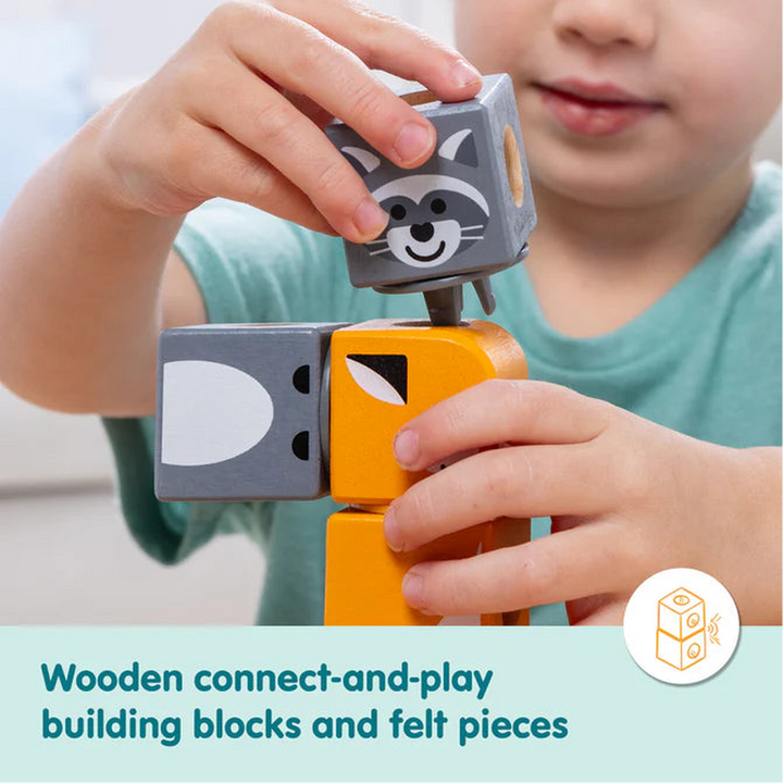 Melissa &amp; Doug Blockables Woodland Creatures Building Set - 16pc