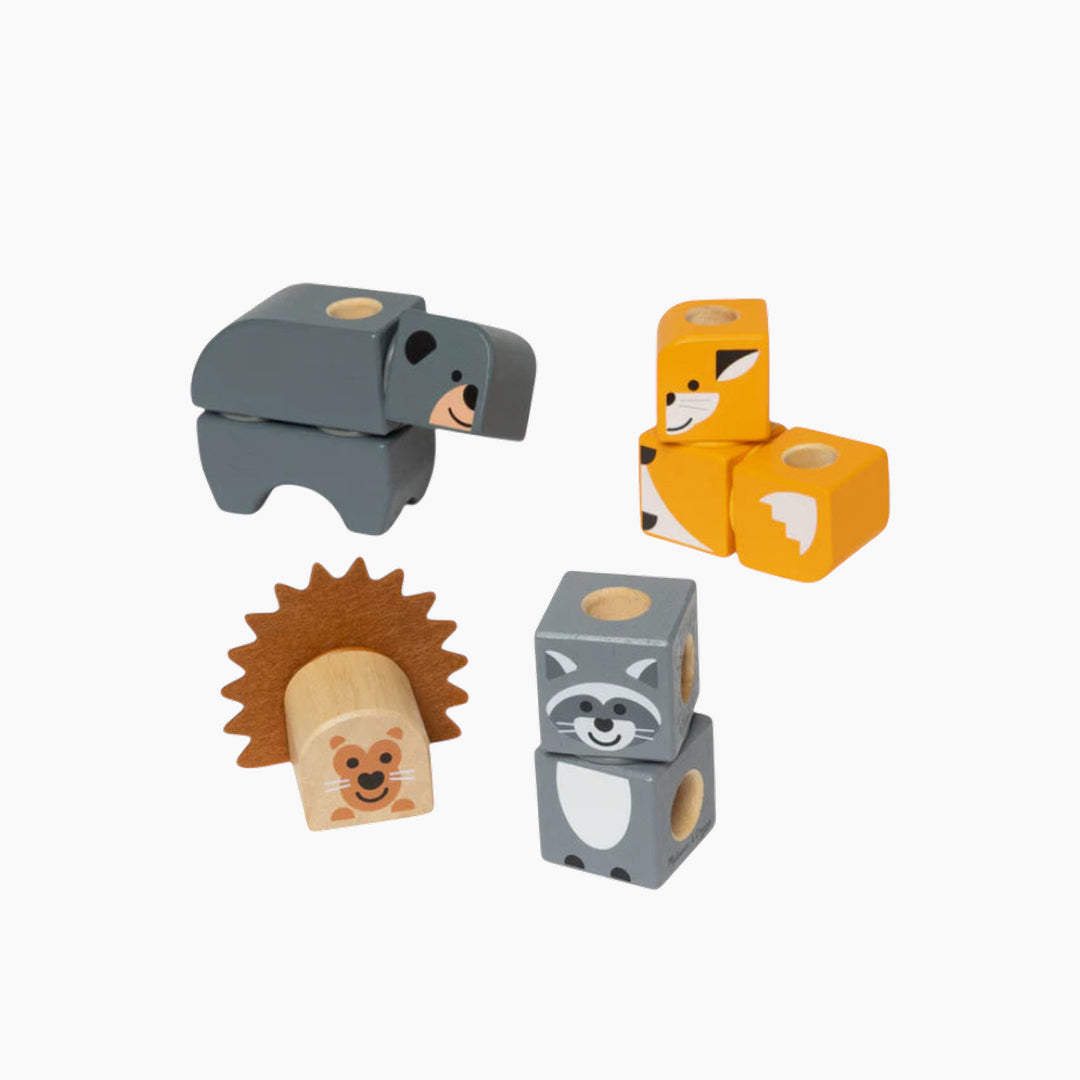 Melissa &amp; Doug Blockables Woodland Creatures Building Set - 16pc