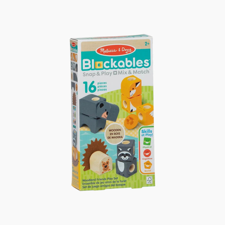 Melissa &amp; Doug Blockables Woodland Creatures Building Set - 16pc