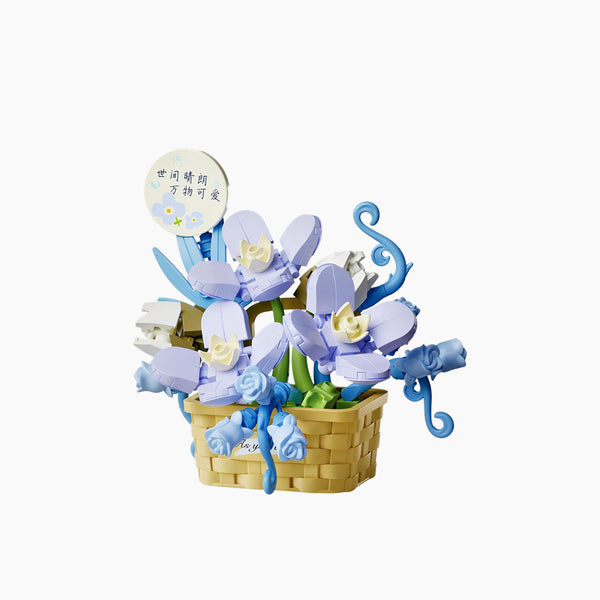 Blue Flower Basket