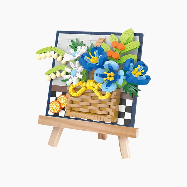 Blue Flower Canvas Puzzle