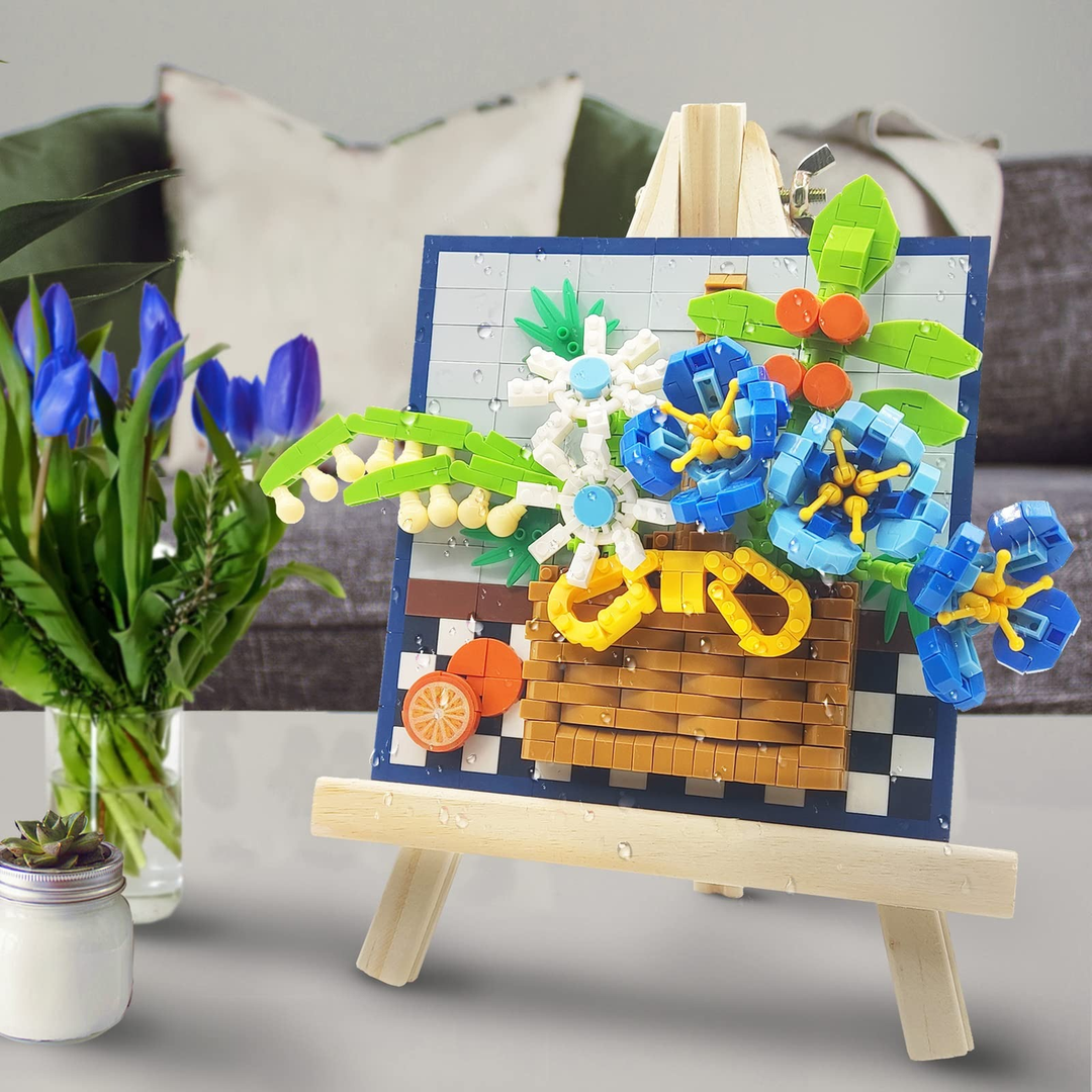 Blue Flower Canvas Puzzle - HUNA