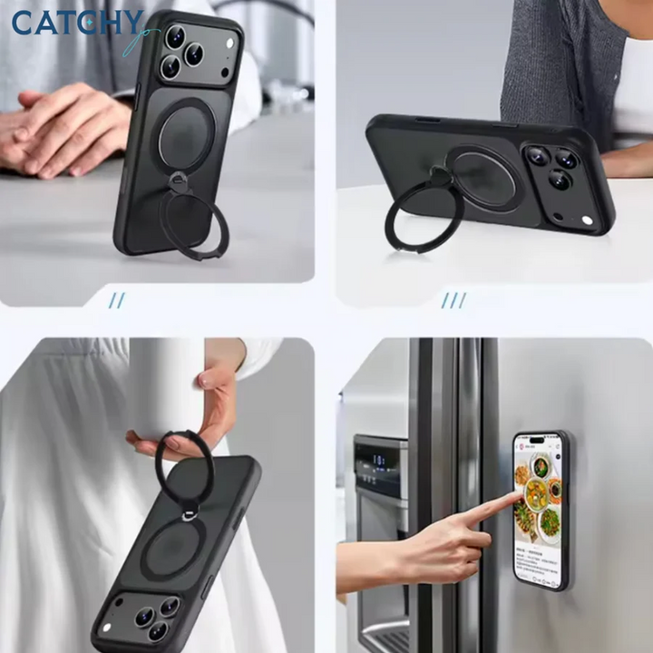 Blueo iPhone Magnetic Invisible Stand Slim Case for iPhone 17 Pro Max