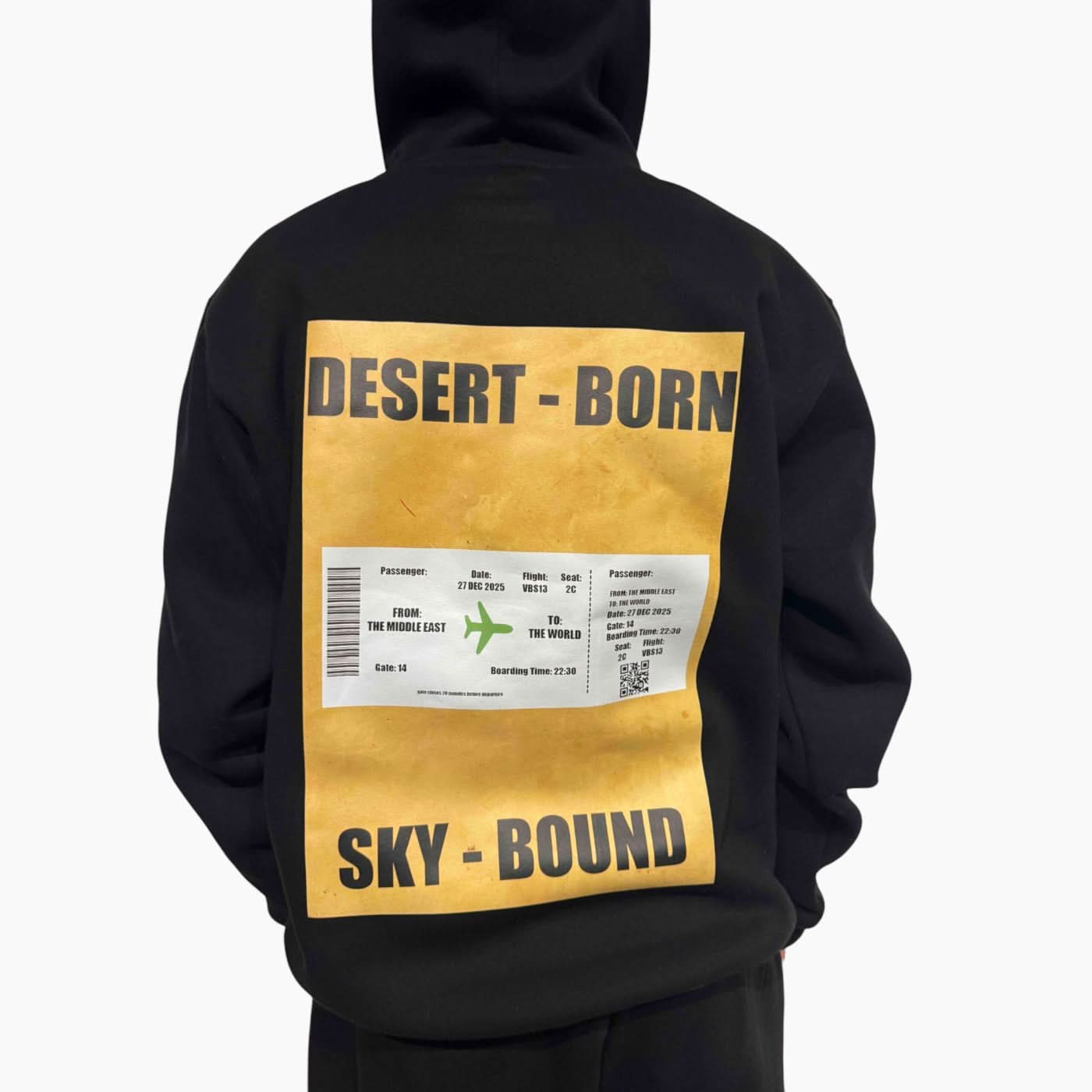 bland Boarding Pass Hoodie bland Boarding Pass Hoodie