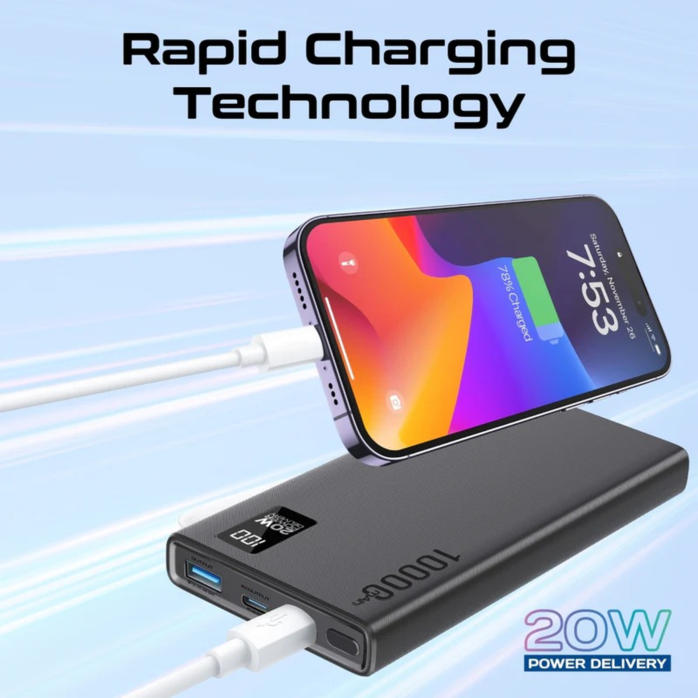 Mkateb Bolt-10PD Power Bank Mkateb Bolt-10PD Power Bank