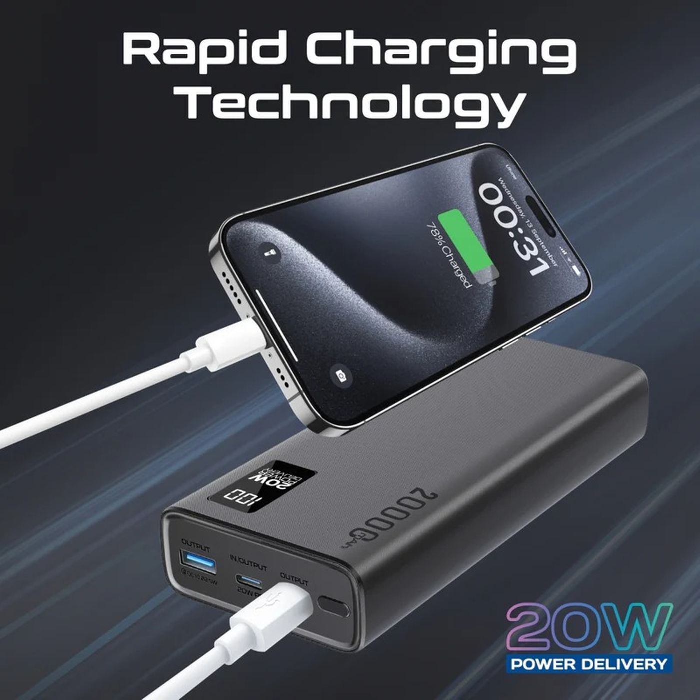 Mkateb Bolt-20PD Power Bank Mkateb Bolt-20PD Power Bank