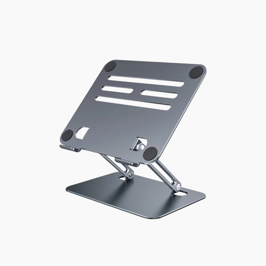 Boneruy portable foldable metal laptop stand with 360-degree adjustment